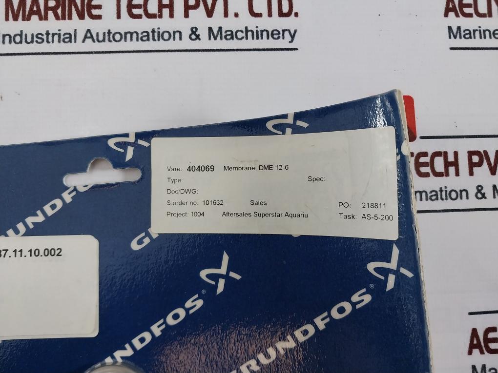 Grundfos 96440741 Membrane Service Kit DME 12-6