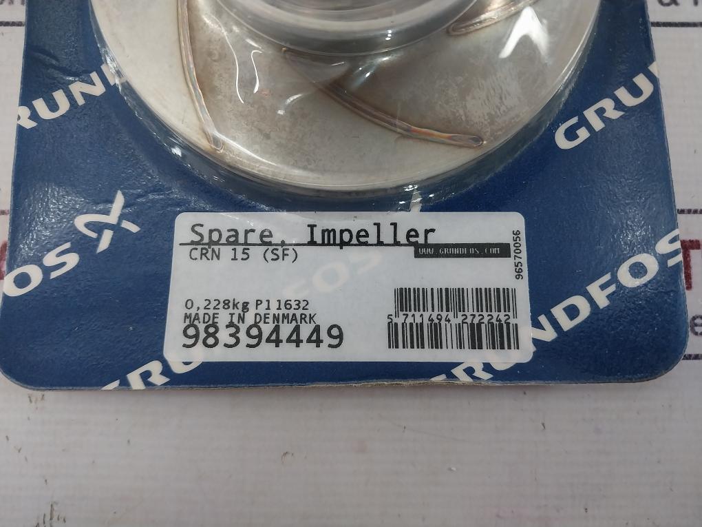 Grundfos 98394449 Spare Impeller(Stainless Steel) Crn 15 (Sf)