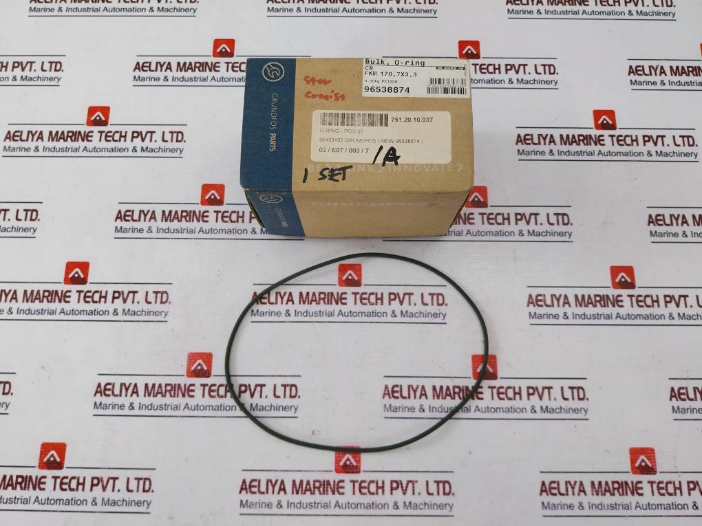 Lot of 10x Grundfos FKM 170,7X3,3 Bulk, O-Ring