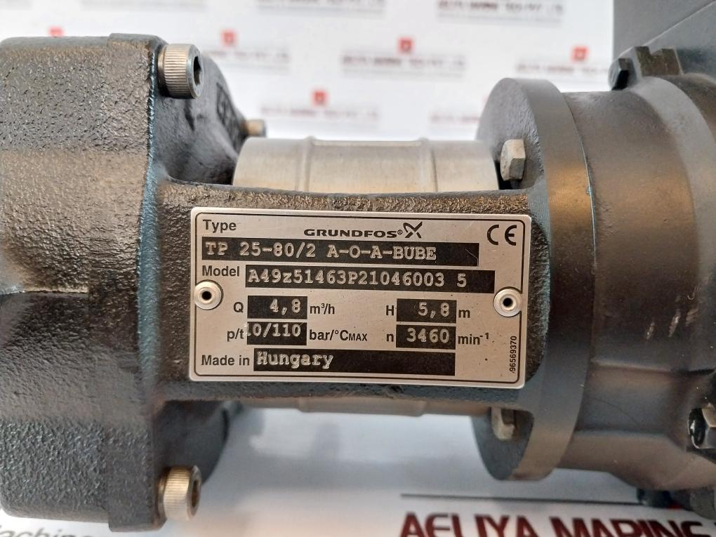 Grundfos Tp 25-80/2 A-o-a-bube Centrifugal Pump 180W 81602313