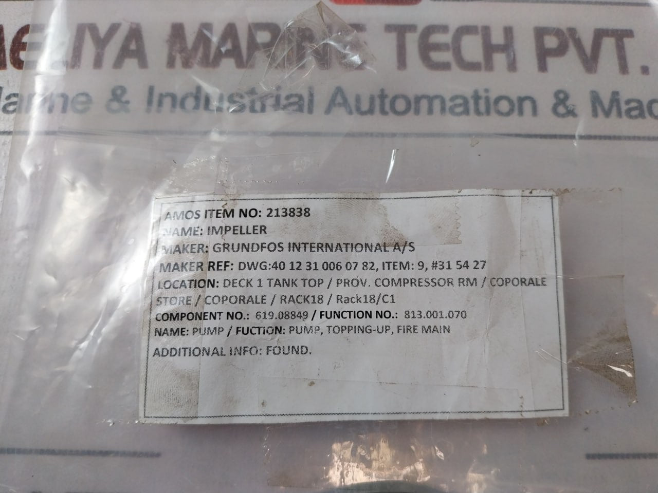 Grundfos 213838 Impeller Pump