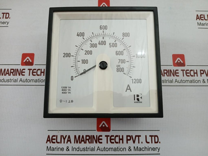 Gseam1060051 Triple Scale Ammeter 0-1200-800-400 Rishabh