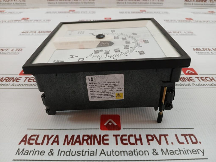 Gseam1060051 Triple Scale Ammeter 0-1200-800-400 Rishabh