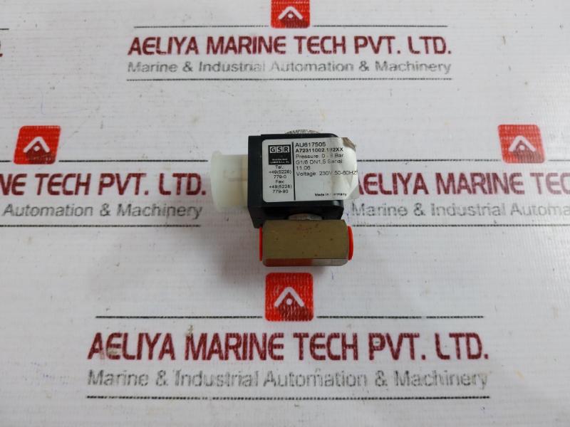 Gsr A72311002.182Xx Solenoid Valve, 0-8 Bar, 230V, F 10/902