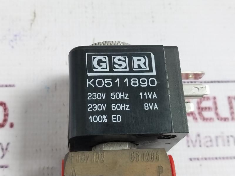 Gsr A72311002.182xx Solenoid Valve 0-8 Bar G1/8 Dn1,5