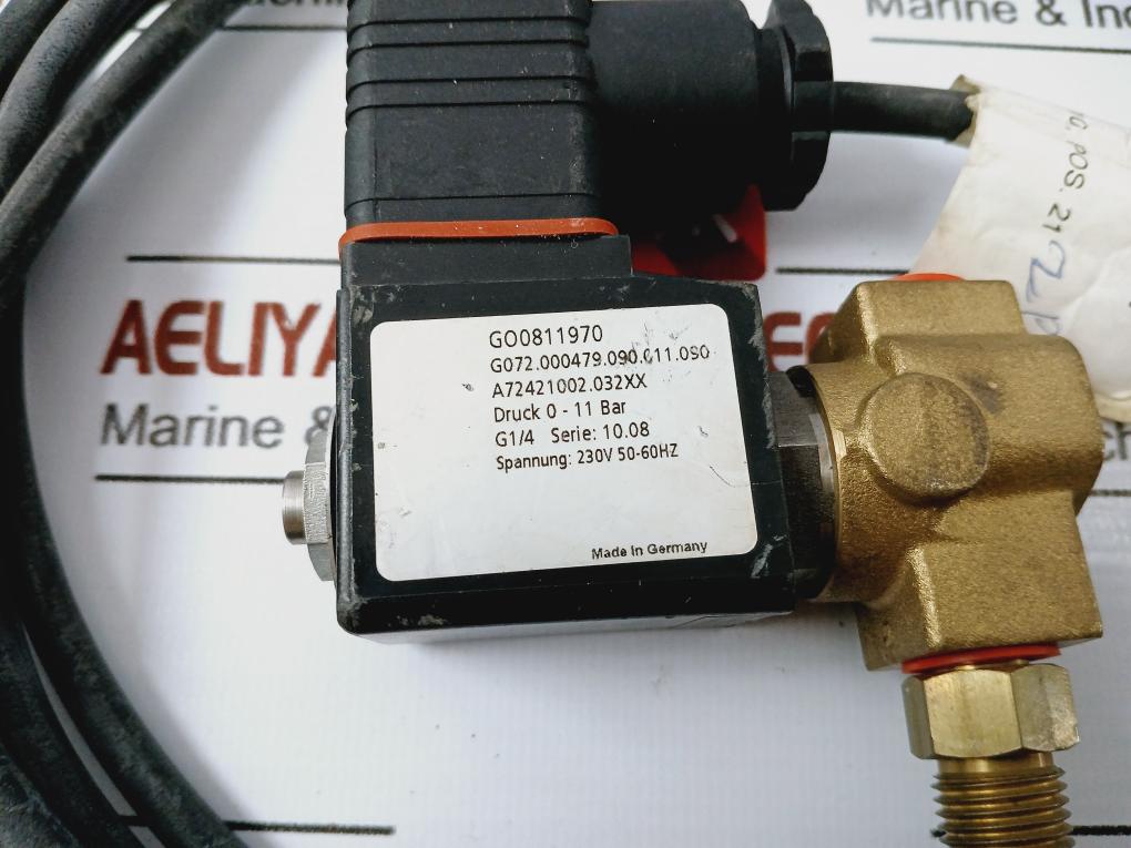 GSR A72421002.032XX Solenoid Valve Turbulo Separator 0-11 Bar 230V 50-60HZ