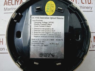 Gst Dc-9102 Innovation Optical Detector 24Vdc 30Ma