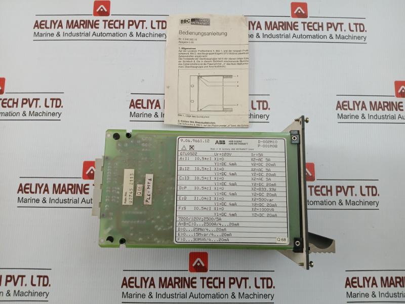 Gtu0522 Multi-transducer Industrial Control Unit Abb