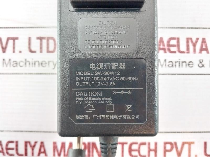Guangzhou Shangwei Electronics Sw-30W12 Ac Adapter 100-240Vac 50-60Hz