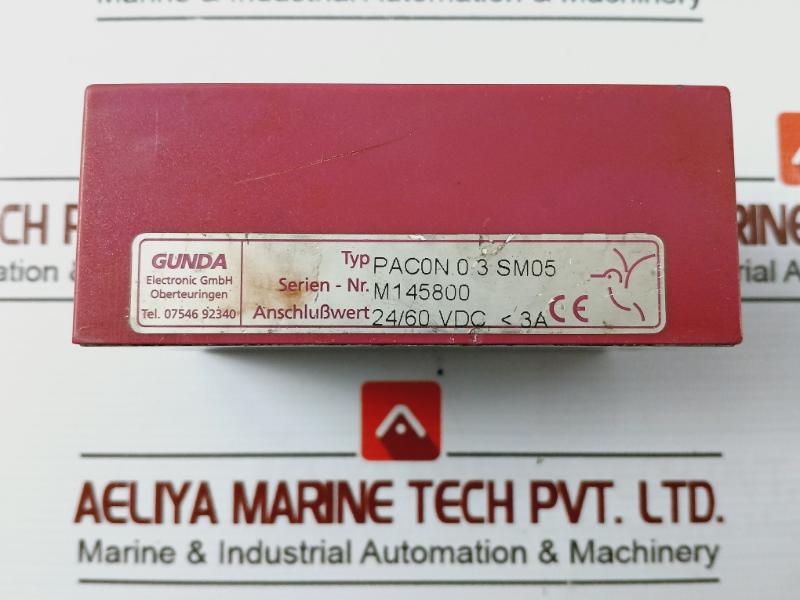 Gunda Electronic Pac0n.0.3 Sm05 Colibri Minipac Version M0630 24/60 Vdc