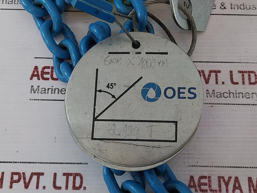 Gunnebo Egkn-6-10 Chain Sling, 6Mm X 1000Mm, 2.12 T Working Load Limit