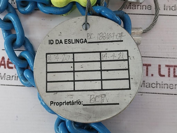 Gunnebo Egkn-6-10 Chain Sling, 6Mm X 1000Mm, 2.12 T Working Load Limit