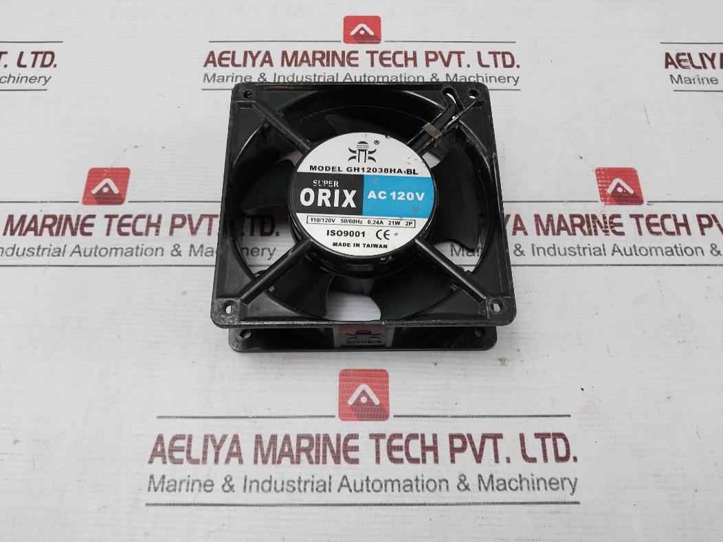 Guoheng Gh12038Ha1Bl Super Orix Axial Cooling Fans 110-120V 50/60Hz 0.24A