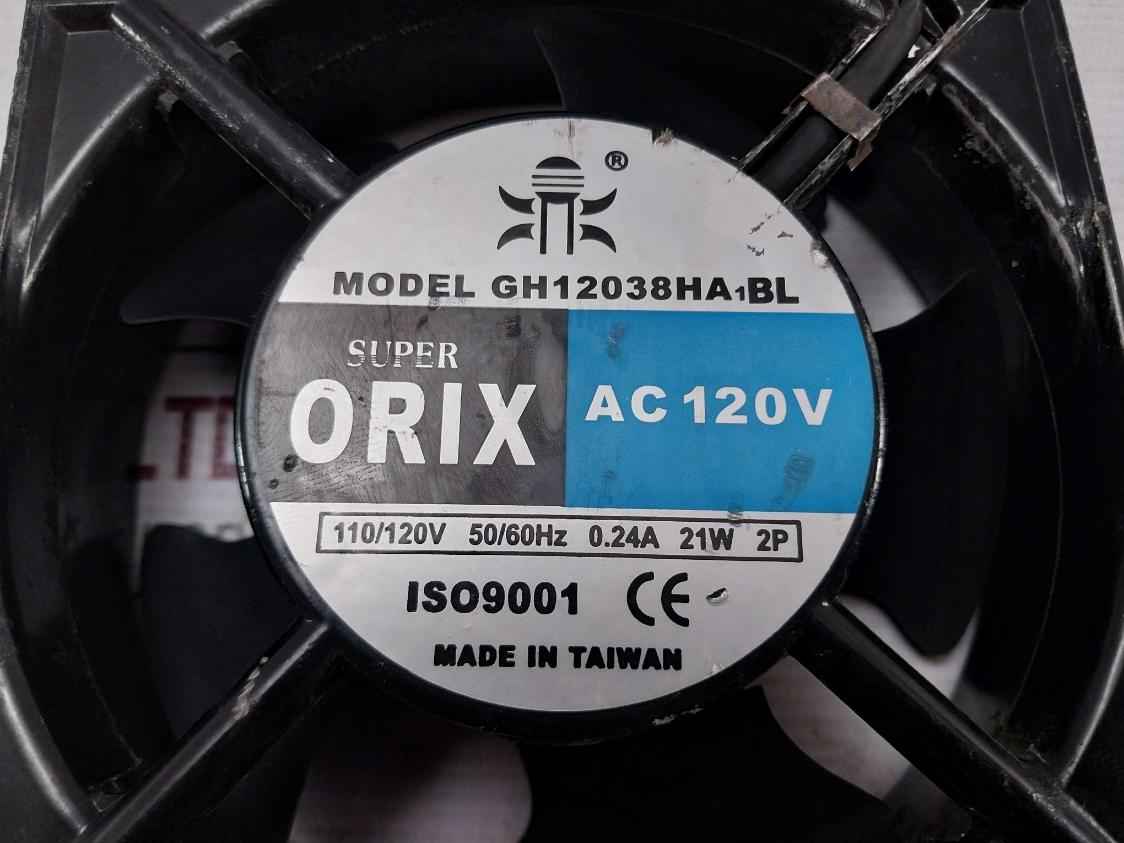 Guoheng Gh12038Ha1Bl Super Orix Axial Cooling Fans 110-120V 50/60Hz 0.24A