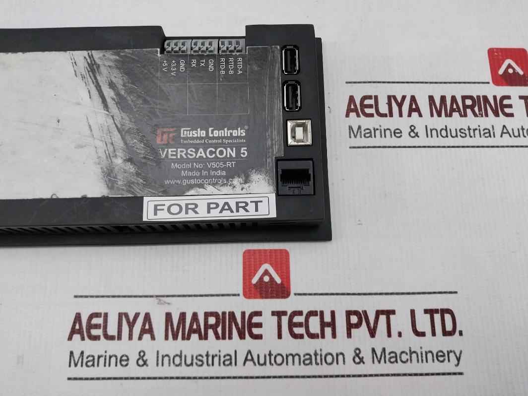 Gusto Controls V505-rt Hmi Touchscreen Panel Display (not Working)