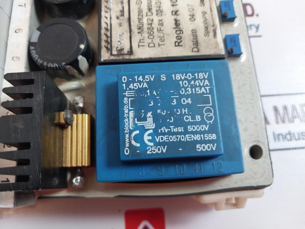 Gwe-elektronik Regler R 10/K Automatic Voltage Regulator 260V/60Hz