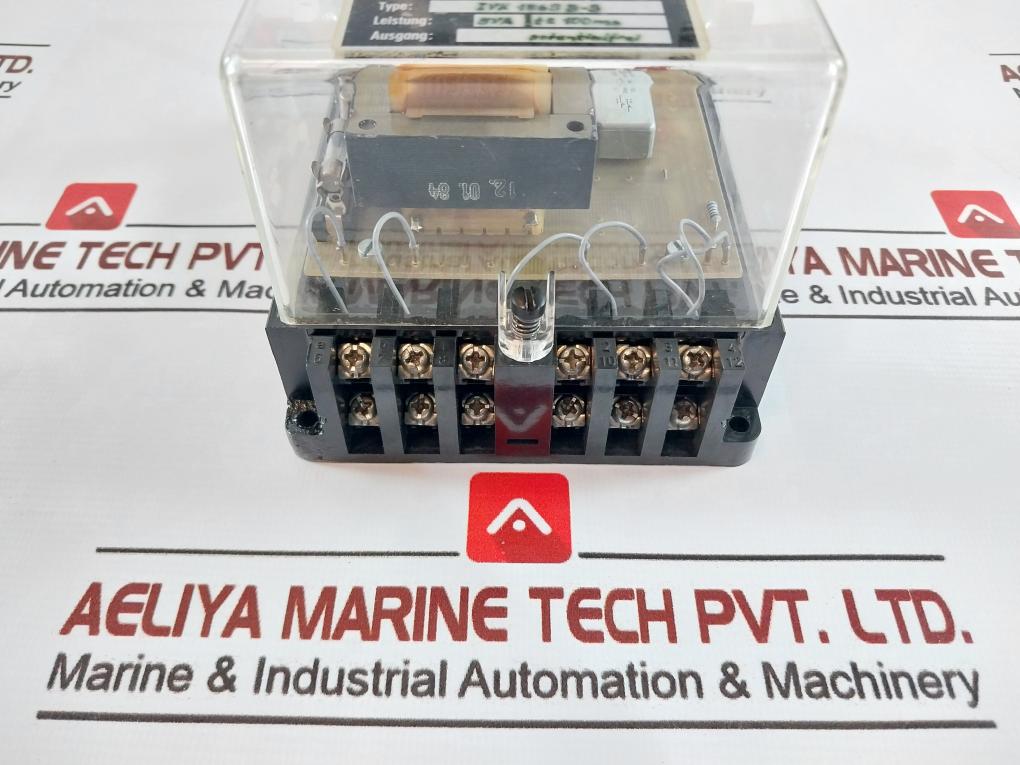 H. Hermann Ehlers Ivk 1865 B-s Signal Relay Box 5Va Tt 100Ms