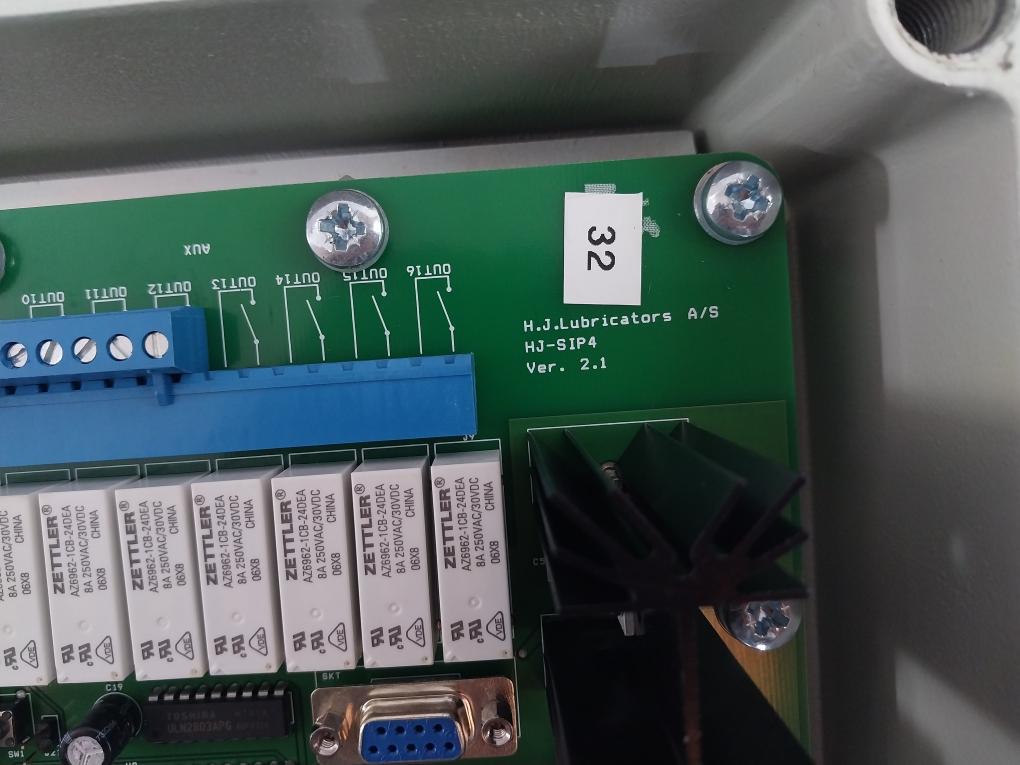 H.J. Lubricators Hj-sip4 Relay Terminal Box Unit Ver. 2.1 Ul 94V-0