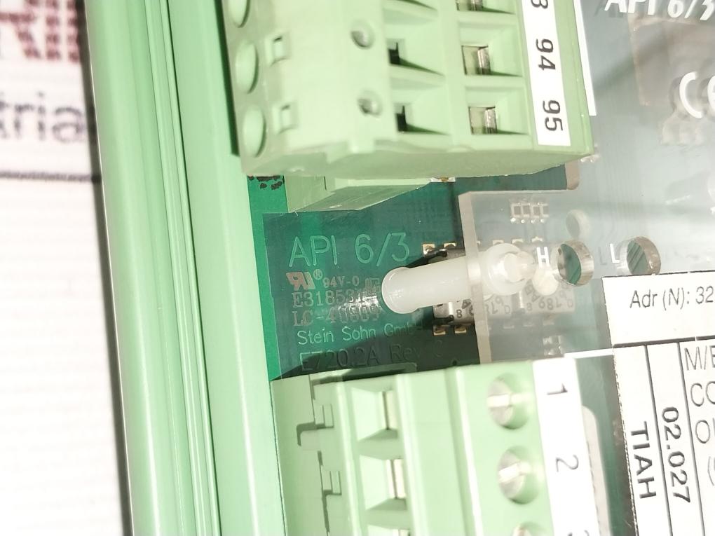 H.M.Stein Sohn API 6/3 Plus Analog Module F102004A