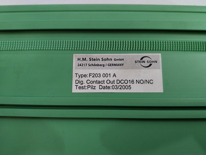 H.M. Stein Sohn F203 001 A Dco 16 Digital Contact Output Module Rev B