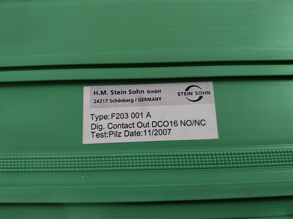 H.M. Stein Sohn F203 001 A Digital Contact Output Module Dco 16 No/Nc