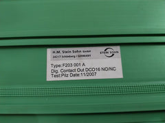 H.M. Stein Sohn F203 001 A Digital Contact Output Module Dco 16 No/Nc