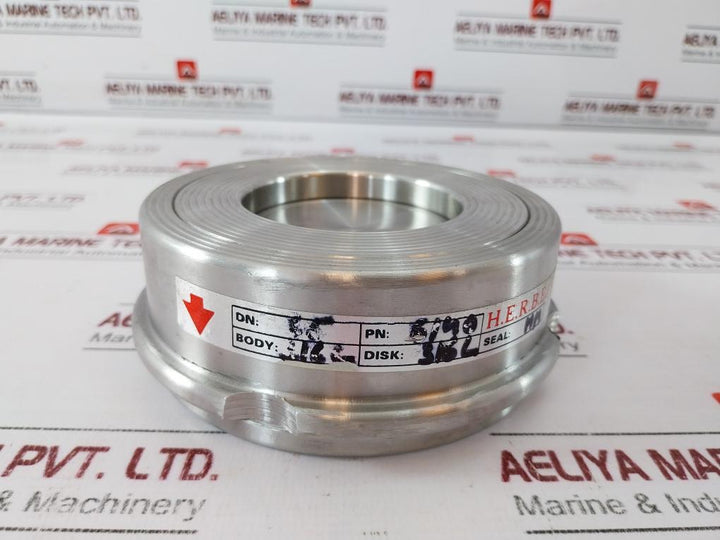 H.e.r.b.e. Dn65 Check Valve Stainless Steel 316l Wafer Type