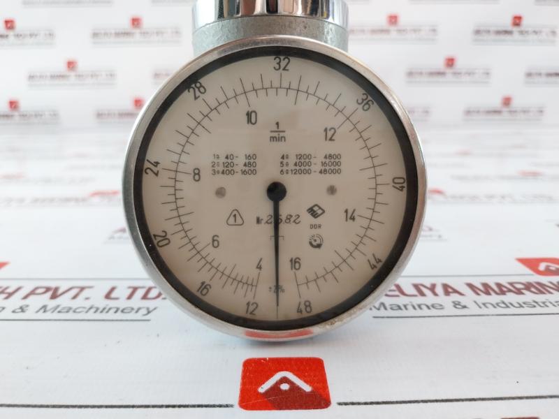 H 6 Hand Tachometer Hasler Type 40-4800 U/min Set