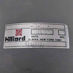 HILLIARD 6205-01-007-C Photoelectric Rotary Encoder C171263 Rev D