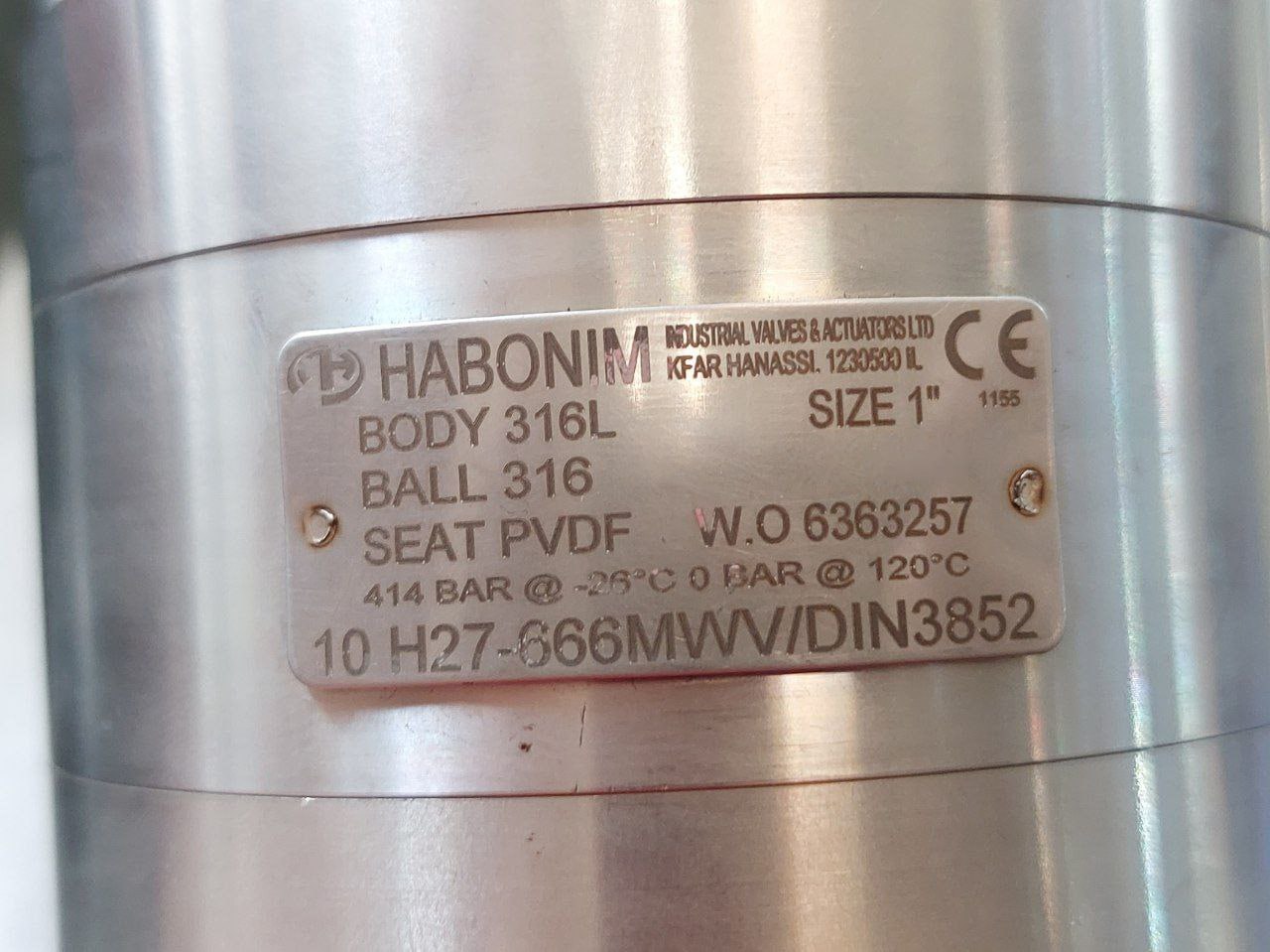 Habonim C25 Sr-3 Met Pneumatic Actuator Compact Valve 6359296 51 120 Psi 8 Bar