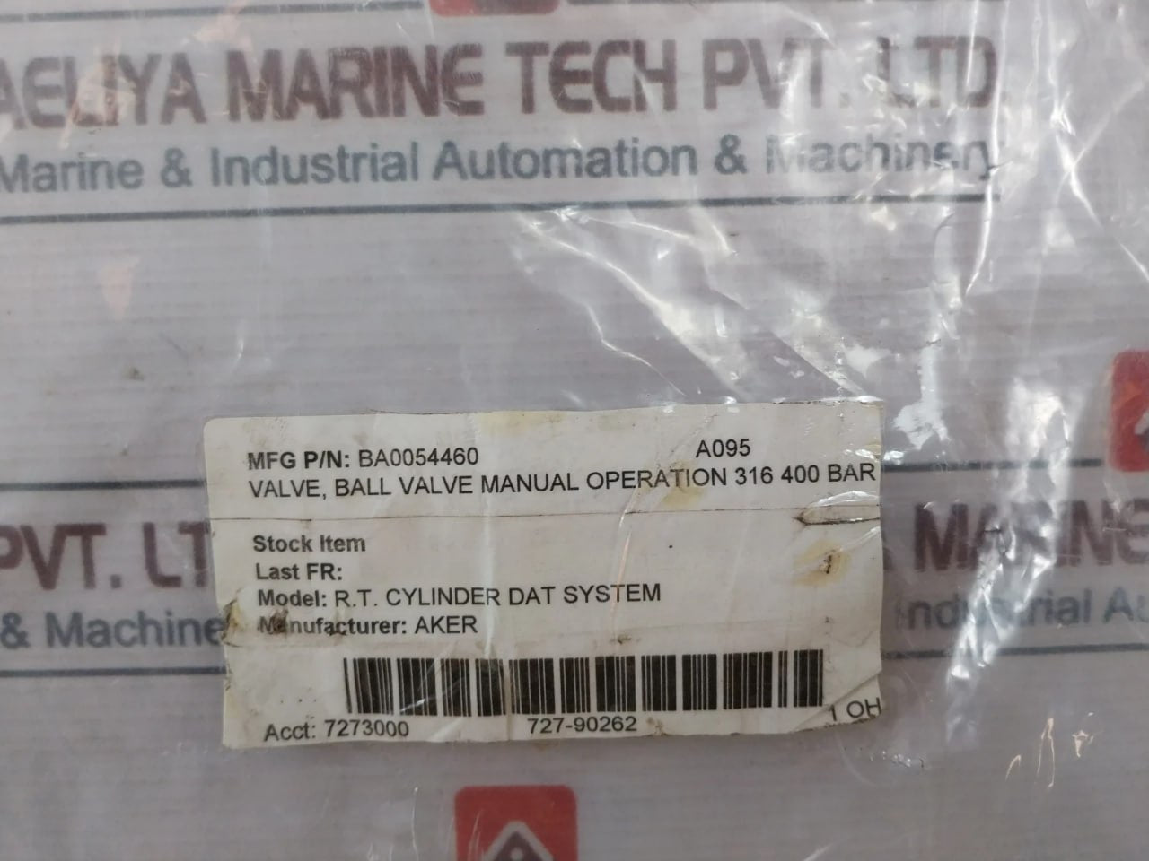 Habonim 20 H27-666Myb/Sae6000-21-n Ball Valve Manual Operation 316 400 Bar