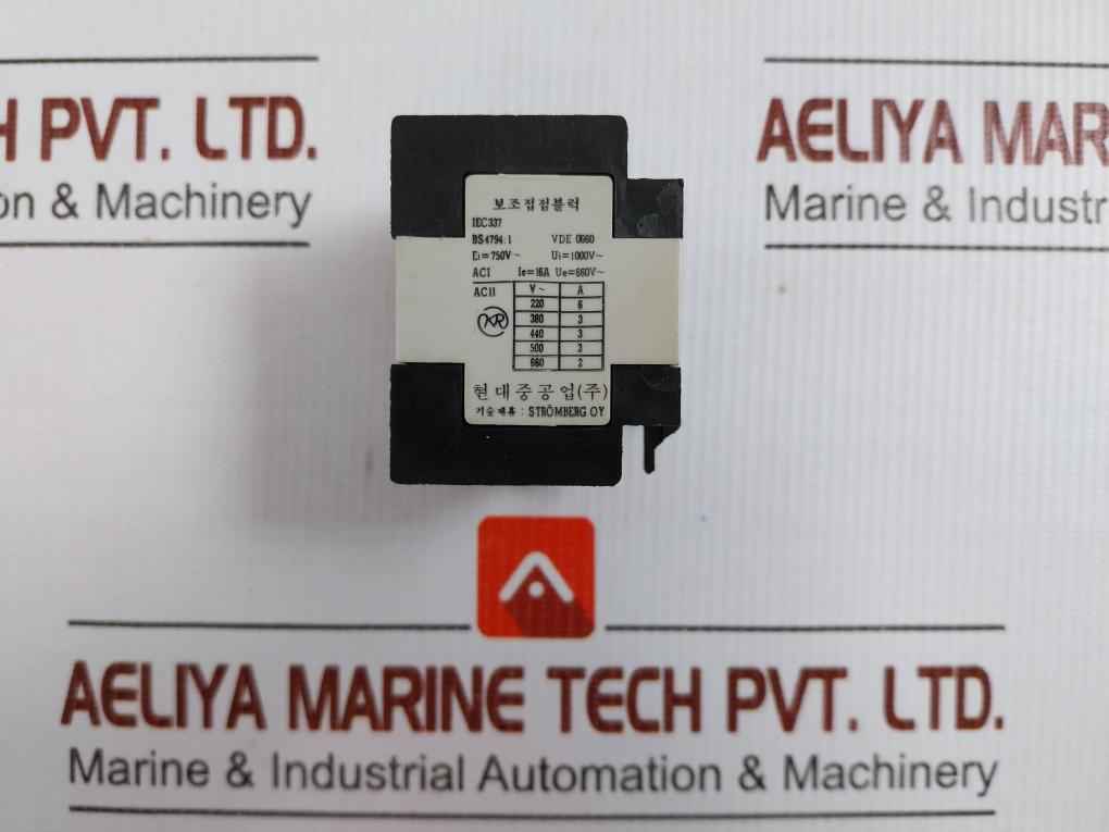 Hac13 Auxiliary Contact Block 1000V/16A Hyundai