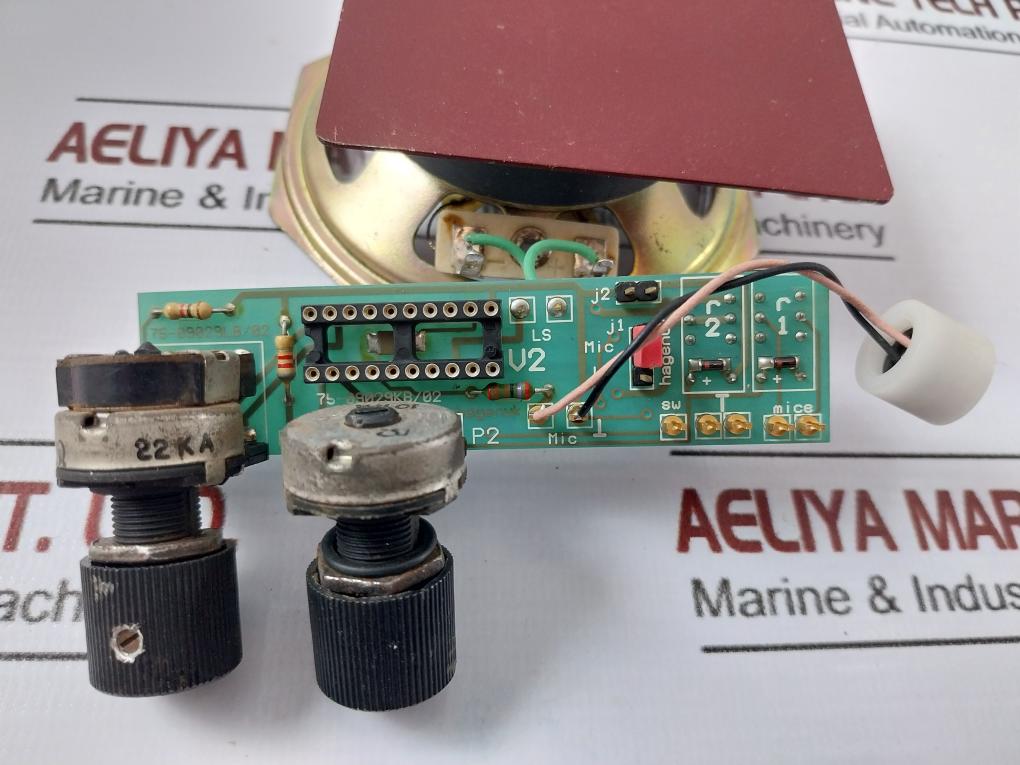 Hagenuk 75-09029kb/02 Marine Communication Speaker And Pcb Module