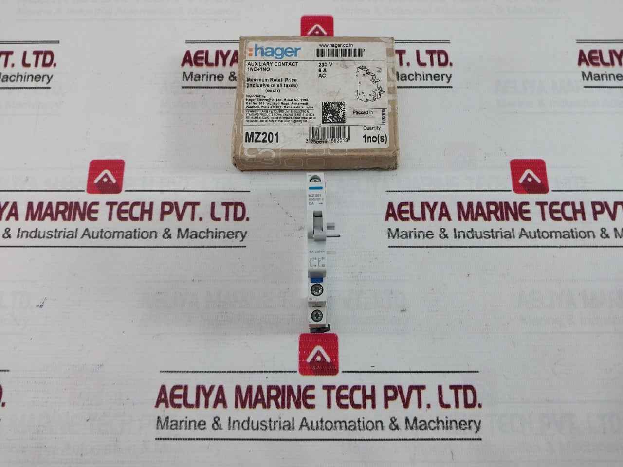 Hager Mz 201 Auxiliary Contact 6A 230V~