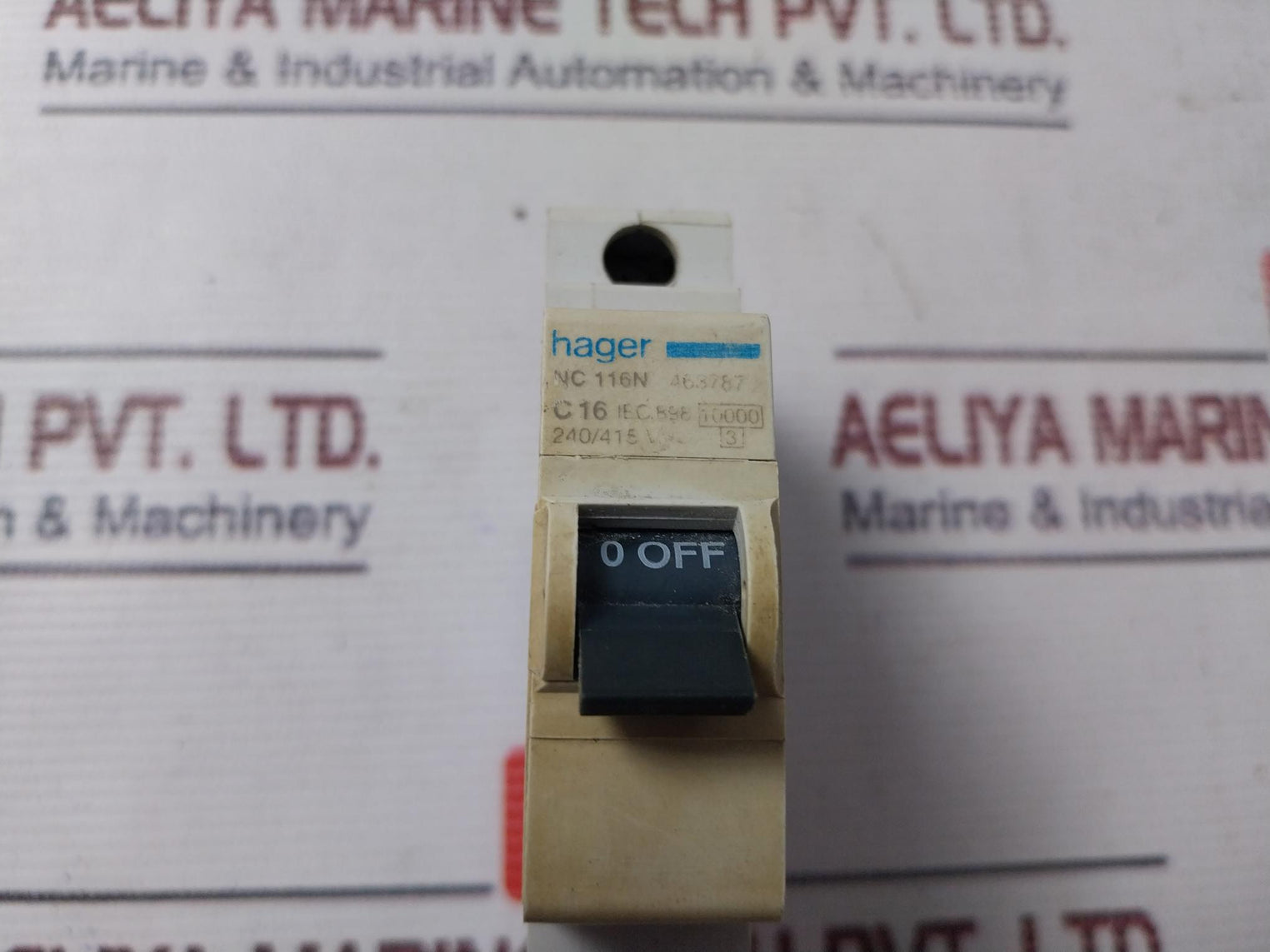 Hager Nc 116N Miniature Circuit Breaker 240/415V 325061 463787 2