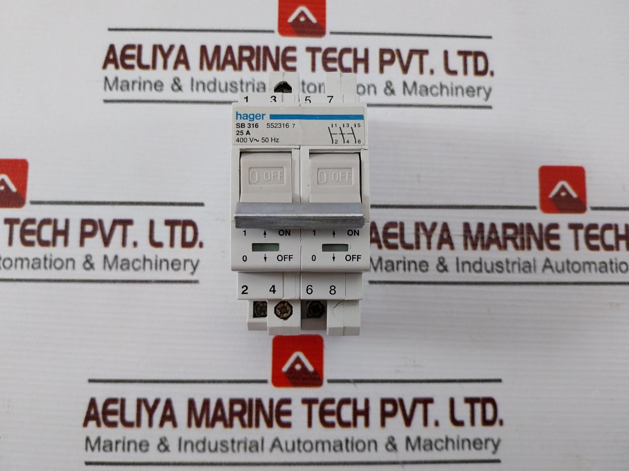 Hager Sb 316 3-pole 16A Modular Switch Module 400 V 50 Hz