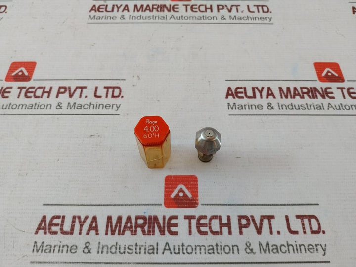 Hago 4.00 Gph Oil Burner Hollow Nozzle 08E-000-01H Kin-50Sda