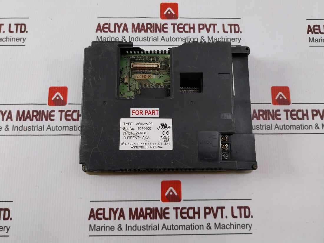 Hakko Electronics V606Em20 Hmi Operator Interface Touch Panel 24V (Not Working)