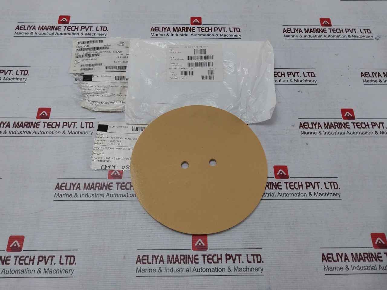 Halliburton 100002388 Seal Rubber Relief Valve Rev B