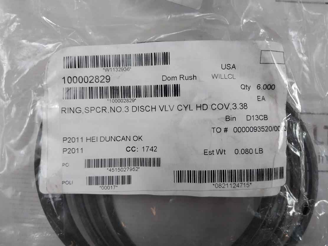 Halliburton 100002829 Anel Bomba Pump Ring