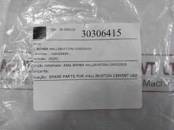 Halliburton 100002829 Anel Bomba Pump Ring