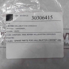 Halliburton 100002829 Anel Bomba Pump Ring