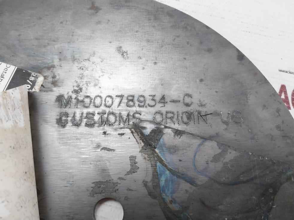 Halliburton 100078934 Pump Plate - Back Pressure Valve 30311083