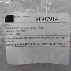 Halliburton 101377657 Pump Seal
