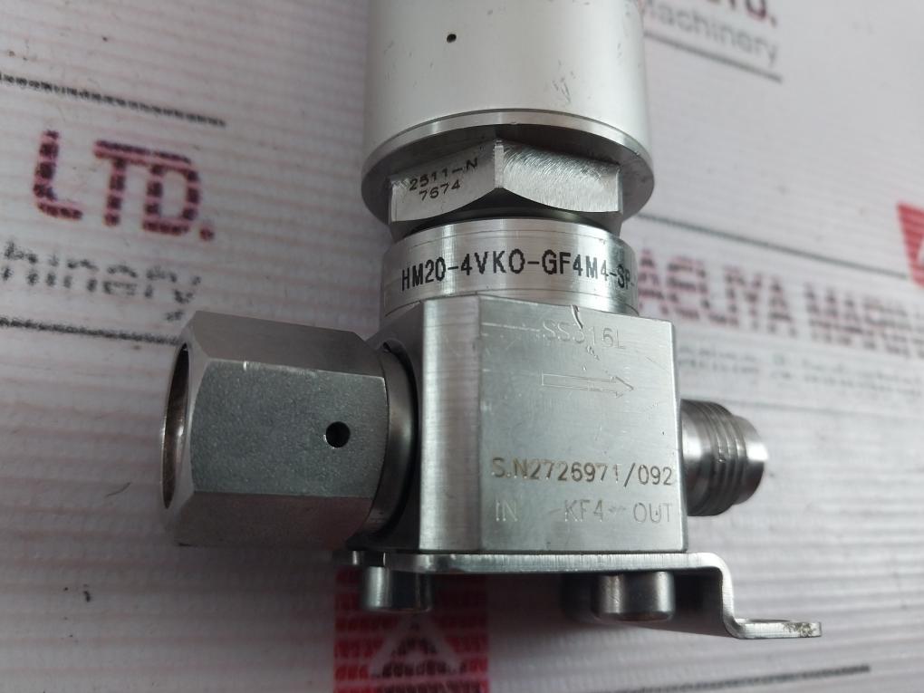 Ham-let Hm20-4Vk0-gf4M4-sp-300Ps Pneumatic Diaphragm Valve