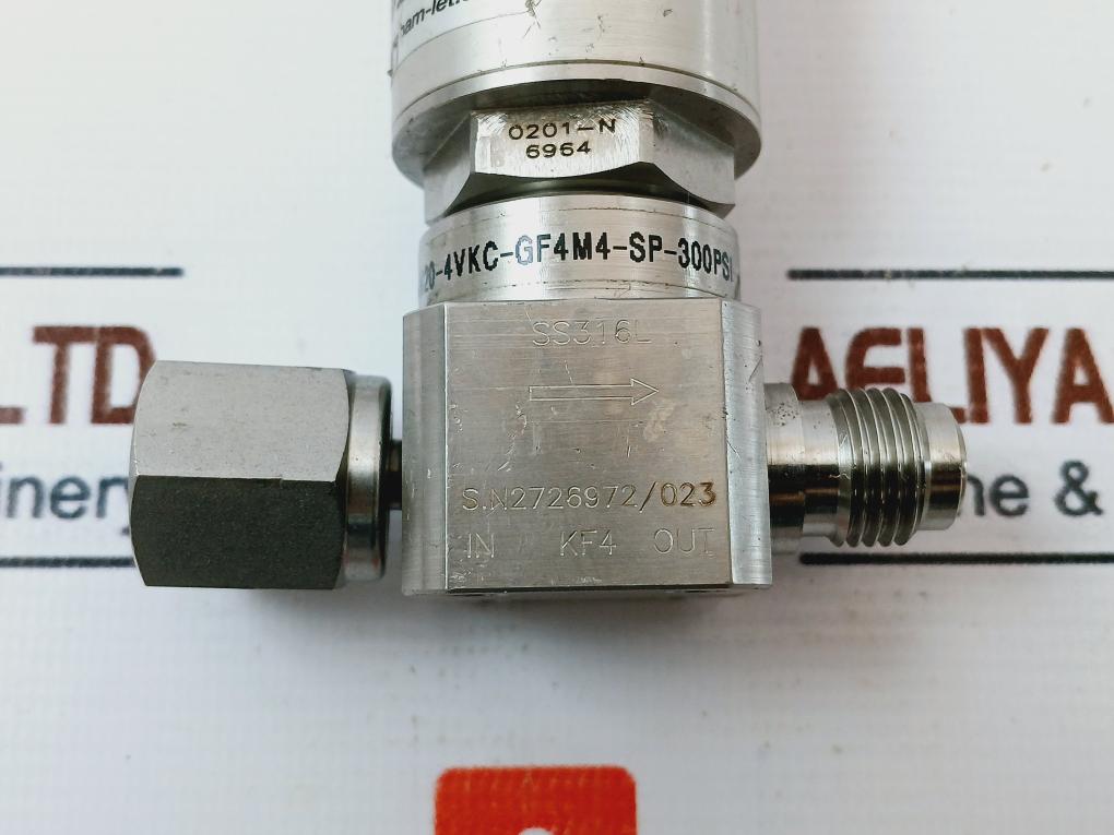 Ham-let Hm20-4Vkc-gf4M4-sp-300Psi Pneumatic Diaphragm Valve 60-90 Psi 1/8 Npt