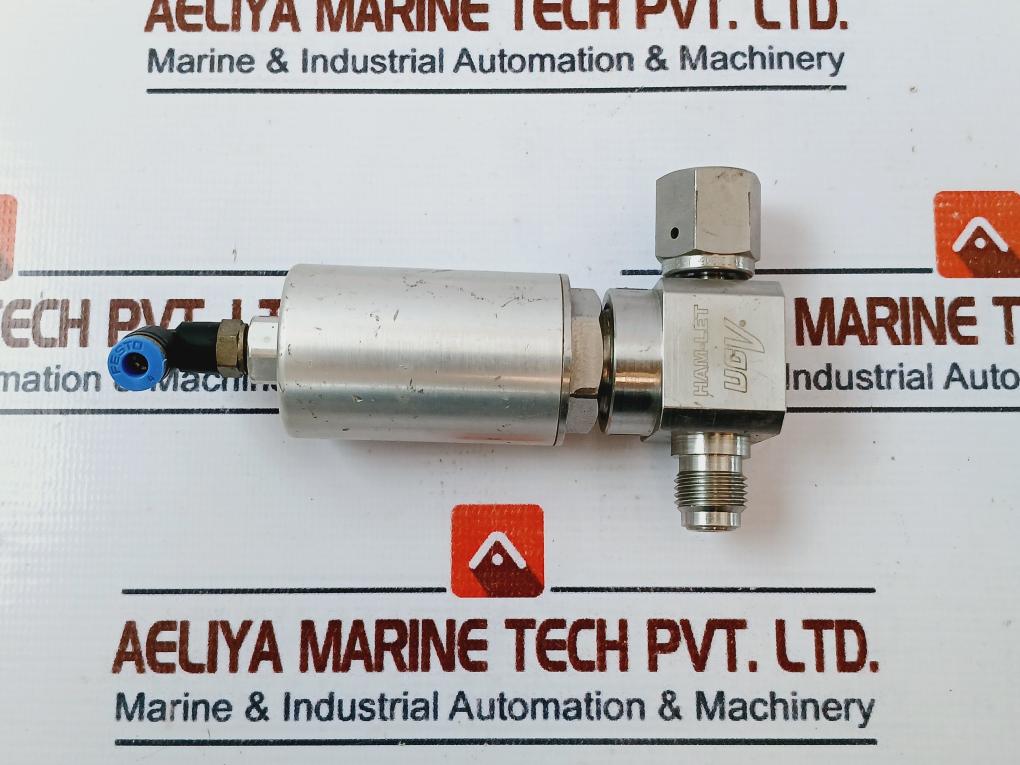 Ham-let Hm20-4Vkc-gf4M4-sp-300Psi Pneumatic Diaphragm Valve 60-90 Psi 1/8 Npt