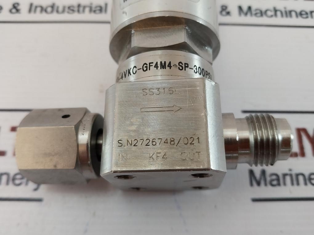 Ham-let Hm20-4Vkc-gf4M4-sp-300Psi Pneumatic Diaphragm Valve