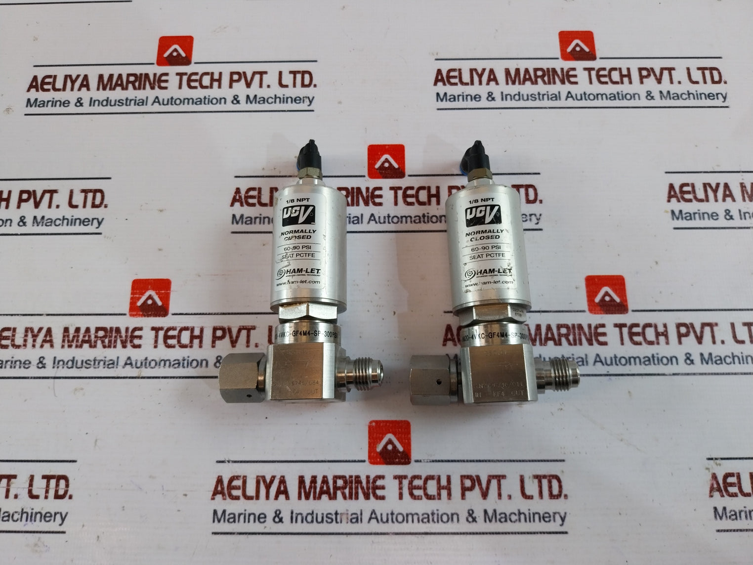 Ham-let Hm20-4Vkc-gf4M4-sp-300Psi Pneumatic Diaphragm Valve 1/8 Npt 60-90Psi