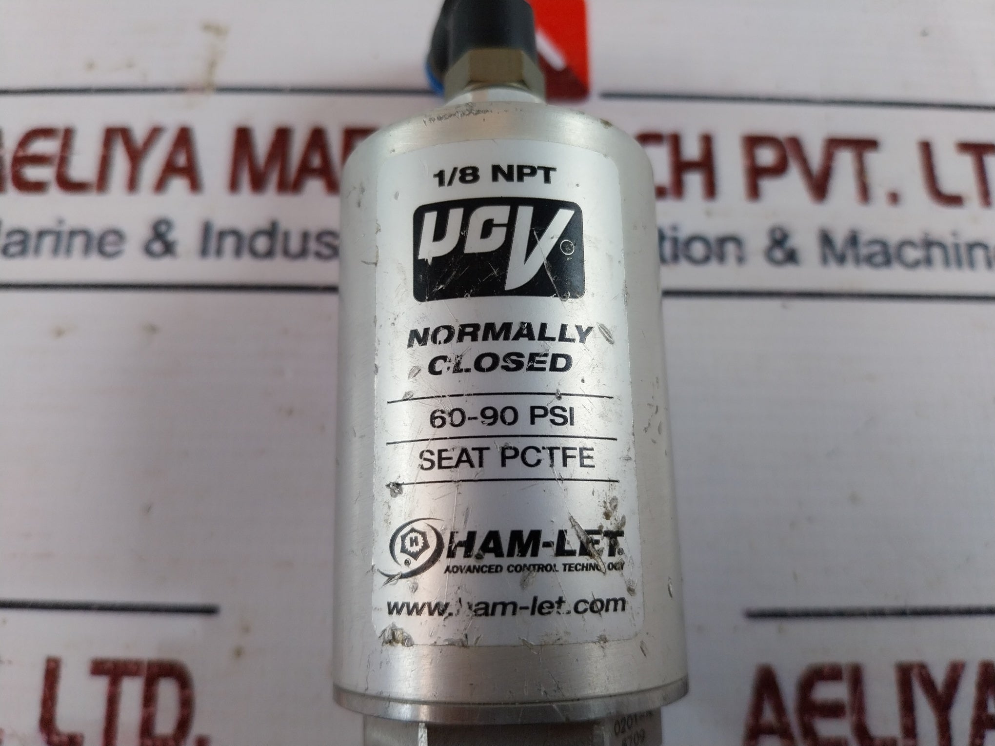 Ham-let Hm20-4Vkc-gf4M4-sp-300Psi Pneumatic Diaphragm Valve 1/8 Npt 60-90Psi